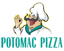 Logo for Potomac Pizza, a company that we partner with to offer food for our campers to purchase.